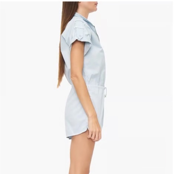 Pistola Shorts Romper in Sky Blue MEG ZIP FRONT ROMPER Women’s Size M EUC - Picture 3 of 16